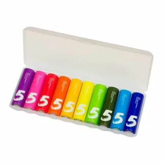 Батарейки алкалиновые ZMI Rainbow (10шт) разноцветные, Colorful